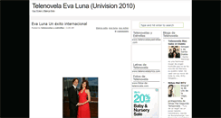 Desktop Screenshot of eva-luna-telenovela.blogspot.com