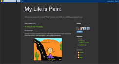 Desktop Screenshot of mylifeispaint.blogspot.com