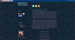 Desktop Screenshot of happinessislikeacrystal.blogspot.com