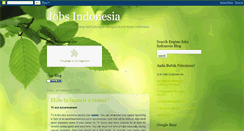 Desktop Screenshot of jobsindonesiaraya.blogspot.com