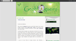 Desktop Screenshot of geoblogueiro.blogspot.com