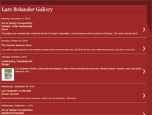 Tablet Screenshot of larsbolandergallery.blogspot.com