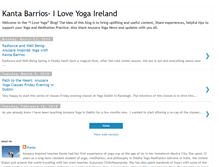 Tablet Screenshot of iloveyogaireland.blogspot.com