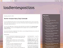 Tablet Screenshot of losdientespostizos.blogspot.com