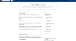 Desktop Screenshot of onetiredema.blogspot.com