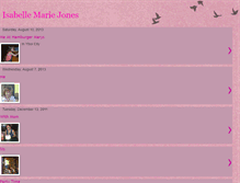 Tablet Screenshot of isabellemariejones.blogspot.com