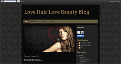 Desktop Screenshot of lovehairlovebeauty.blogspot.com