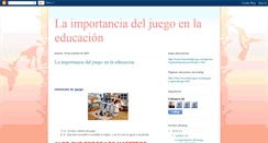 Desktop Screenshot of eljuegoeduca.blogspot.com