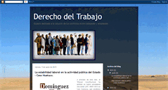 Desktop Screenshot of derechotrabajoperu.blogspot.com