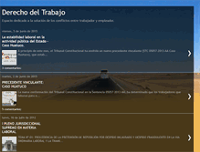 Tablet Screenshot of derechotrabajoperu.blogspot.com