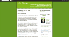 Desktop Screenshot of guiltyofbeing.blogspot.com