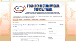 Desktop Screenshot of goldenlestari-wisata.blogspot.com