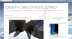 Desktop Screenshot of deathdeconstructed.blogspot.com