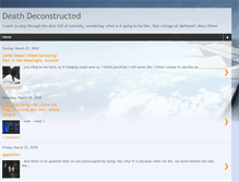 Tablet Screenshot of deathdeconstructed.blogspot.com