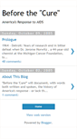Mobile Screenshot of beforethecure.blogspot.com