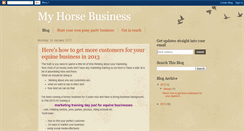 Desktop Screenshot of myhorsebusiness.blogspot.com