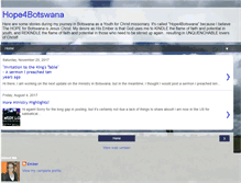 Tablet Screenshot of hope4botswana.blogspot.com