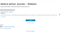 Tablet Screenshot of diabetes1100.blogspot.com