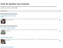 Tablet Screenshot of clubdeajedrezloscarteros.blogspot.com