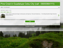 Tablet Screenshot of cebucitypinecrest.blogspot.com