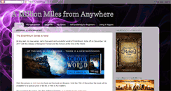 Desktop Screenshot of amillionmilesfromanywhere.blogspot.com