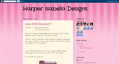 Desktop Screenshot of harperisabelladesigns.blogspot.com