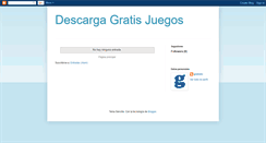 Desktop Screenshot of descarga-gratis-juegos.blogspot.com