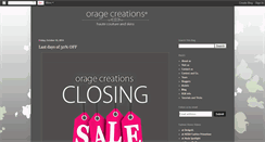 Desktop Screenshot of orage-creations.blogspot.com
