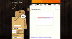 Desktop Screenshot of nonamezshop.blogspot.com