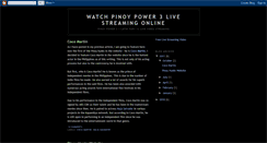 Desktop Screenshot of pinoypower3livestreaming.blogspot.com