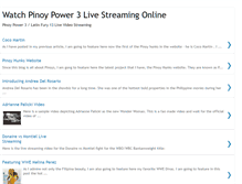 Tablet Screenshot of pinoypower3livestreaming.blogspot.com