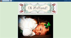 Desktop Screenshot of ohholland.blogspot.com