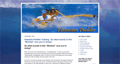 Desktop Screenshot of hawaiianpaddlertraining.blogspot.com