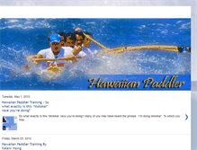 Tablet Screenshot of hawaiianpaddlertraining.blogspot.com