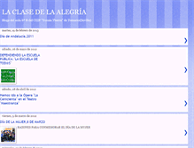 Tablet Screenshot of laclasedelaalegria.blogspot.com