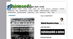 Desktop Screenshot of nyergesihirmondo.blogspot.com