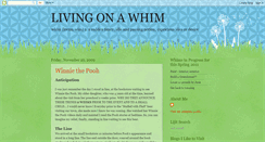 Desktop Screenshot of lifeonawhim.blogspot.com