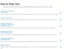 Tablet Screenshot of blogforlibraries.blogspot.com