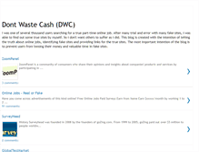 Tablet Screenshot of dontwastecash.blogspot.com