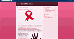 Desktop Screenshot of hivaidsinmiami.blogspot.com