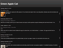 Tablet Screenshot of greenapplecat.blogspot.com
