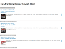 Tablet Screenshot of harlowchurchplant.blogspot.com