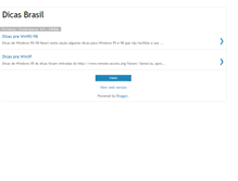 Tablet Screenshot of dicasbrasil.blogspot.com