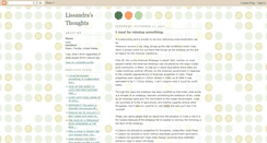 Desktop Screenshot of lissadrasthoughts.blogspot.com