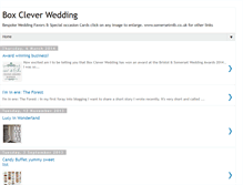 Tablet Screenshot of boxclever1wedding.blogspot.com