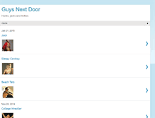 Tablet Screenshot of guysnextdoor.blogspot.com
