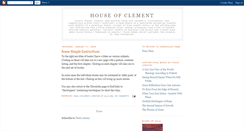 Desktop Screenshot of houseofclement.blogspot.com