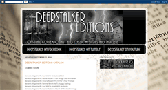 Desktop Screenshot of deerstalker-editions.blogspot.com