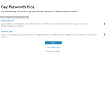 Tablet Screenshot of gaypasswords.blogspot.com