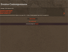 Tablet Screenshot of eventoscontemporaneos.blogspot.com